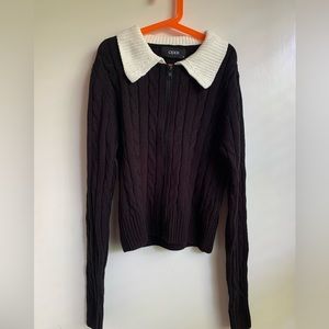 Knitwear zip up sweater
